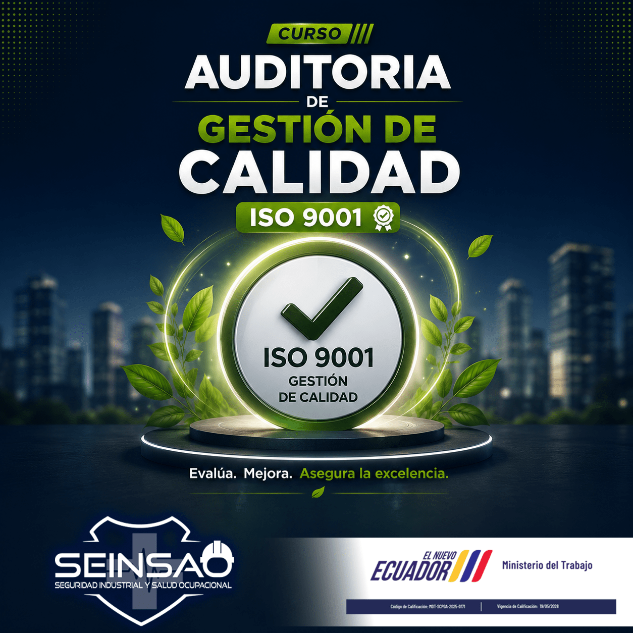 AUDITORIA DE GESTIÓN DE CALIDAD ISO 9001