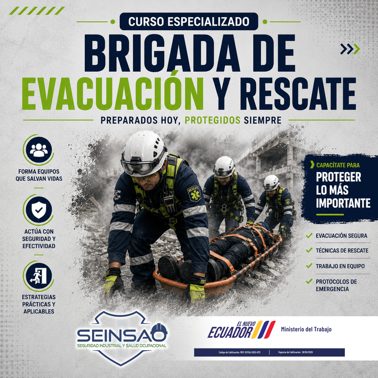 BRIGADA DE EVACUACIÓN Y RESCATE