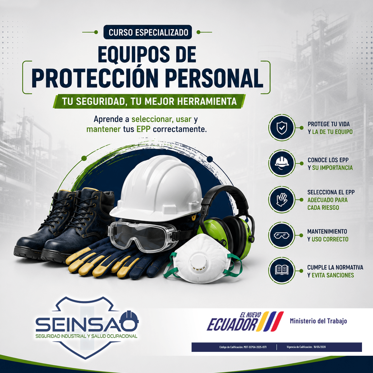 EQUIPOS DE PROTECCIÓN PERSONAL