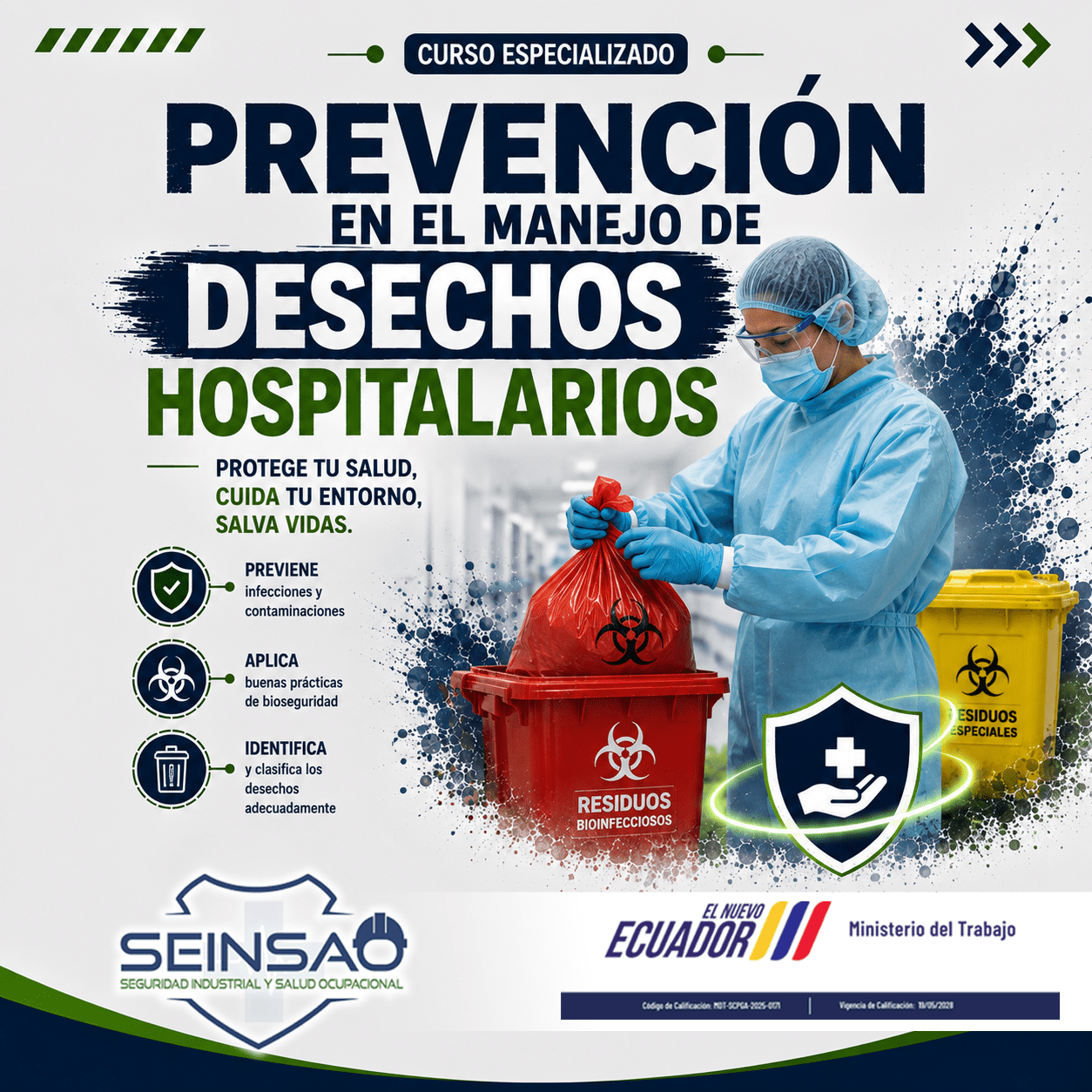 PREVENCIÓN EN EL MANEJO DE DESECHOS HOSPITALARIOS